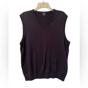 Men’s J.Crew 100% Merino Wool Navy Sweater Vest.
